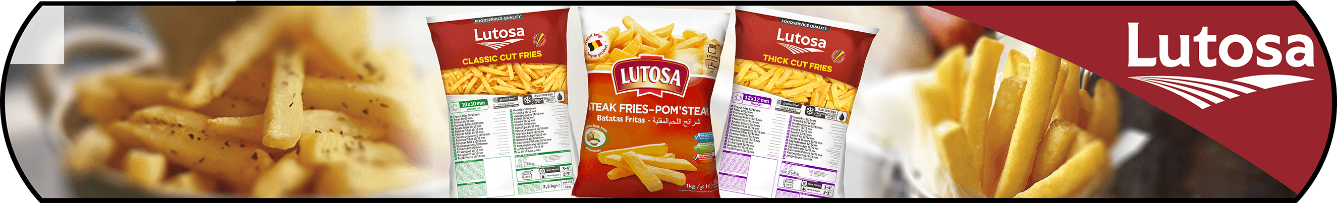 Lutosa French Fries Banner